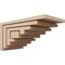 Ekena Millwork 9"W x 18"D x 9"H Wide Landon Rough Cedar Woodgrain TimberThane Corbel, Primed Tan CORUR09X18X09LANRCPR - alternate 1